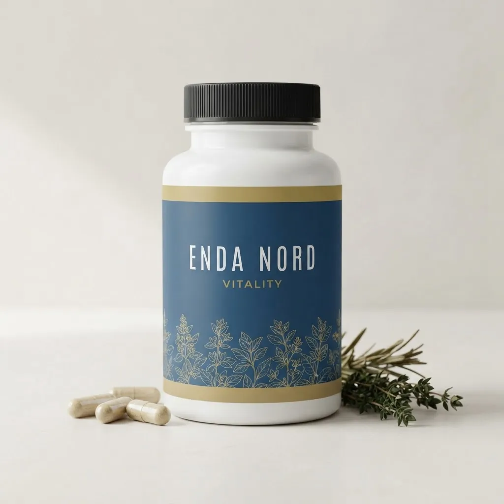 Enda Nord Vitality glass jar with wooden lid